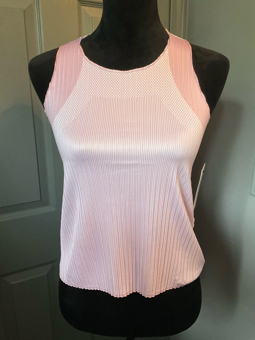 K Swiss S plum pleated tank